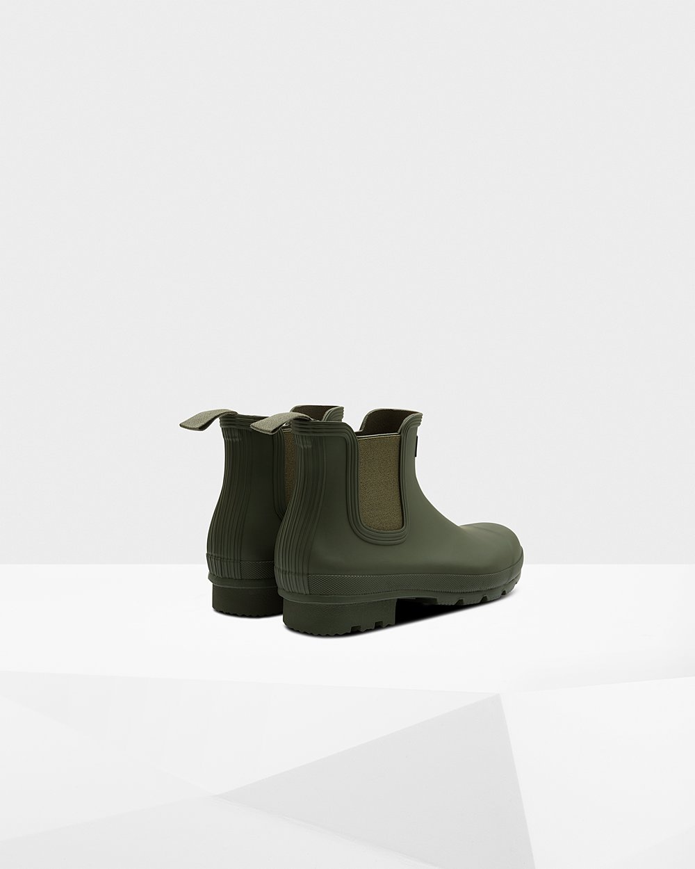 Mens Chelsea Boots - Hunter Original (78AOXHNBZ) - Dark Olive